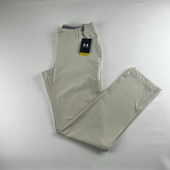Under Armour Other - Under Armour Men's Golf Pants 32x32 Beige UA Taper Stretch Golf Performance-NWT